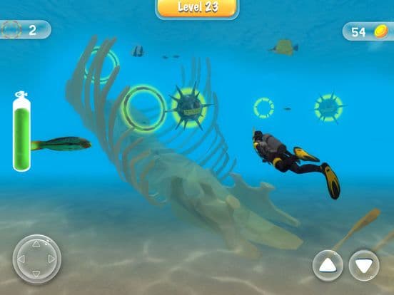 Scuba Diving Fun - Swim with sharks in deep sea 3D screenshot 3