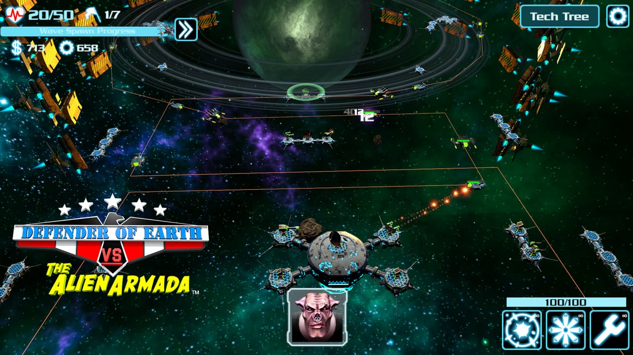 DEFENDER OF EARTH VS THE ALIEN ARMADA screenshot 6