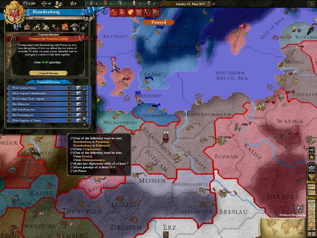 Europa Universalis III: Heir to the Throne screenshot 4