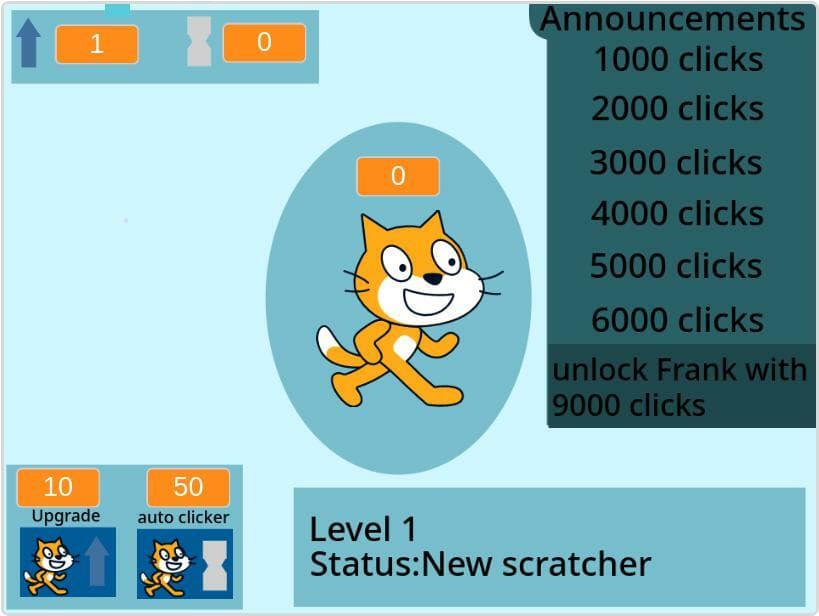 Scratcher Clicker game screenshot 2