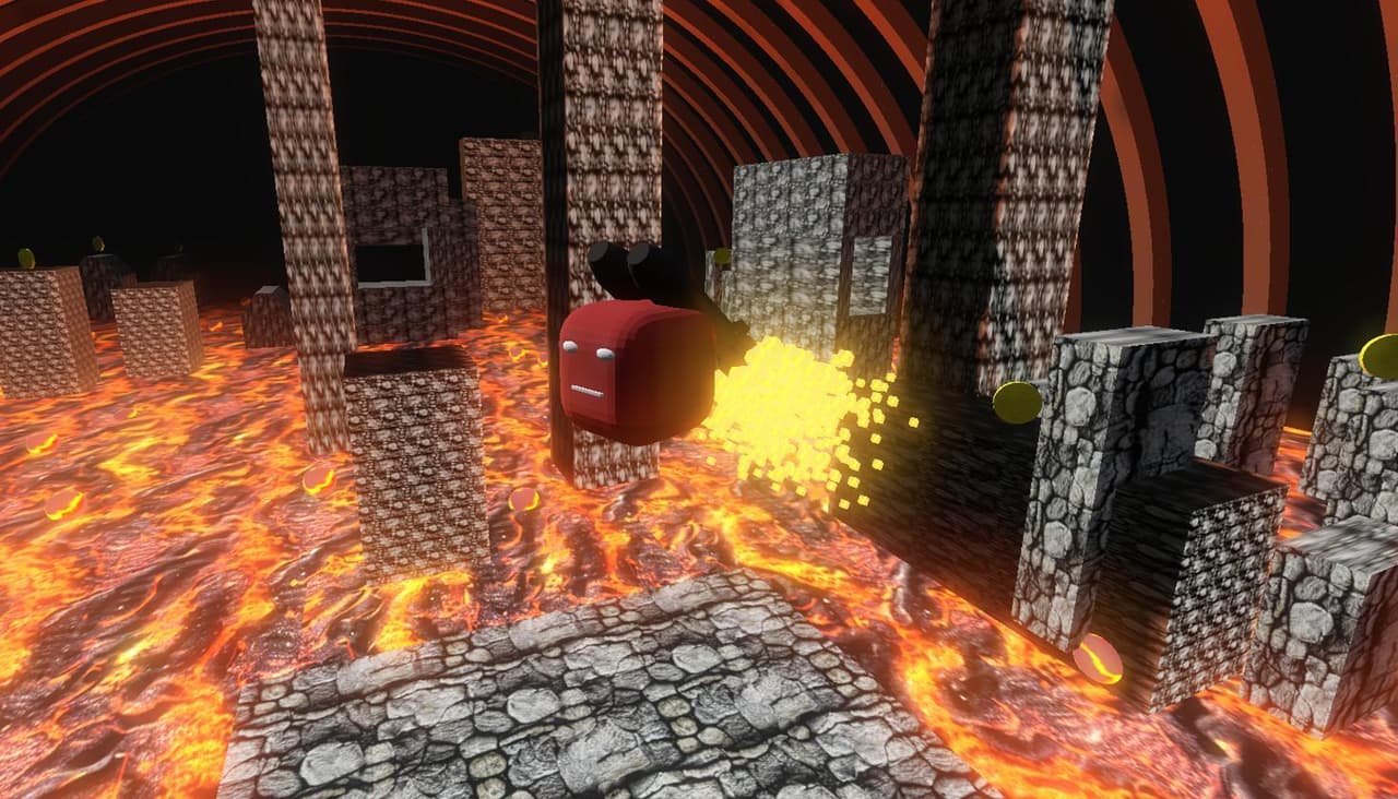Fire Rocket Lava Dungeon