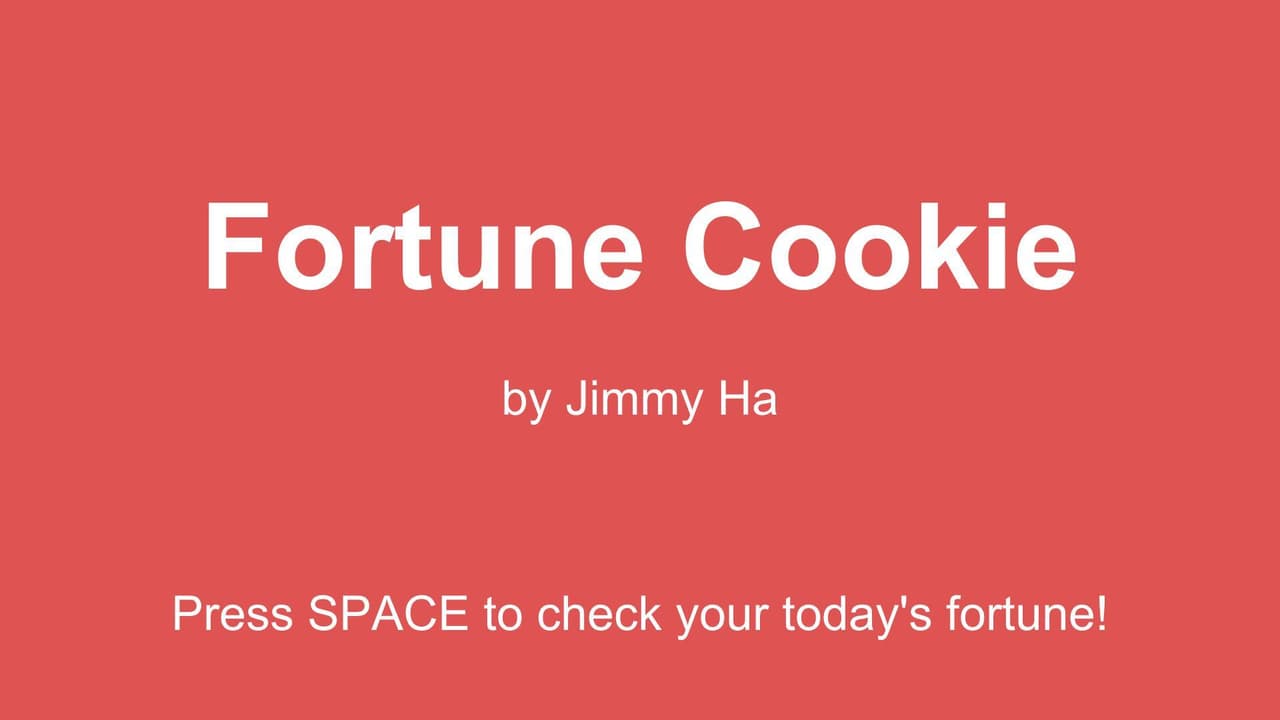 Fortune Cookie (itch)
