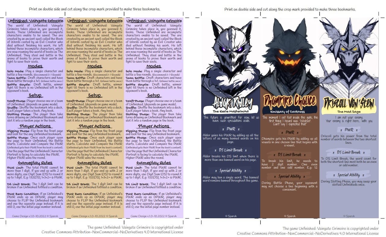 Unfinished: Book and Card Dueling Game screenshot 5