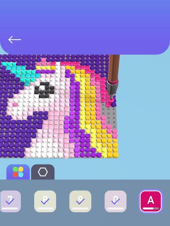 Diamond Painting ASMR Coloring screenshot 2