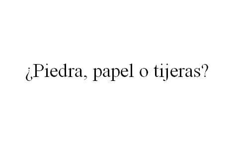 ¿Piedra, papel o tijeras?