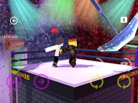 Block Wrestling Mania 3D - FREE Endless Wrestle Game in Cube world screenshot 2