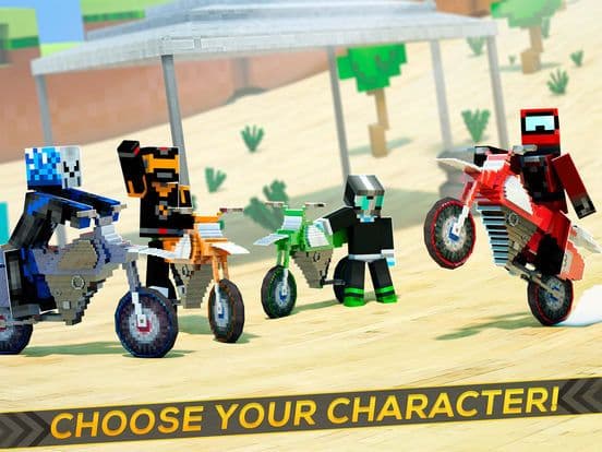 Block Dirt Bike Survival Multiplayer Racing Game screenshot 4
