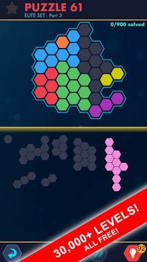 Hexa Block Ultimate - with spin! Logic Puzzle Game screenshot 2