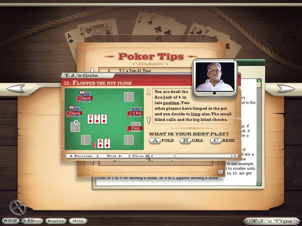 World Class Poker with T.J. Cloutier screenshot 5