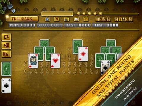 ACC Solitaire [ TriPeaks ] HD Free - Classic Card Games for iPad & iPhone