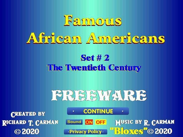 Famous African Americans - Set 2 screenshot 2