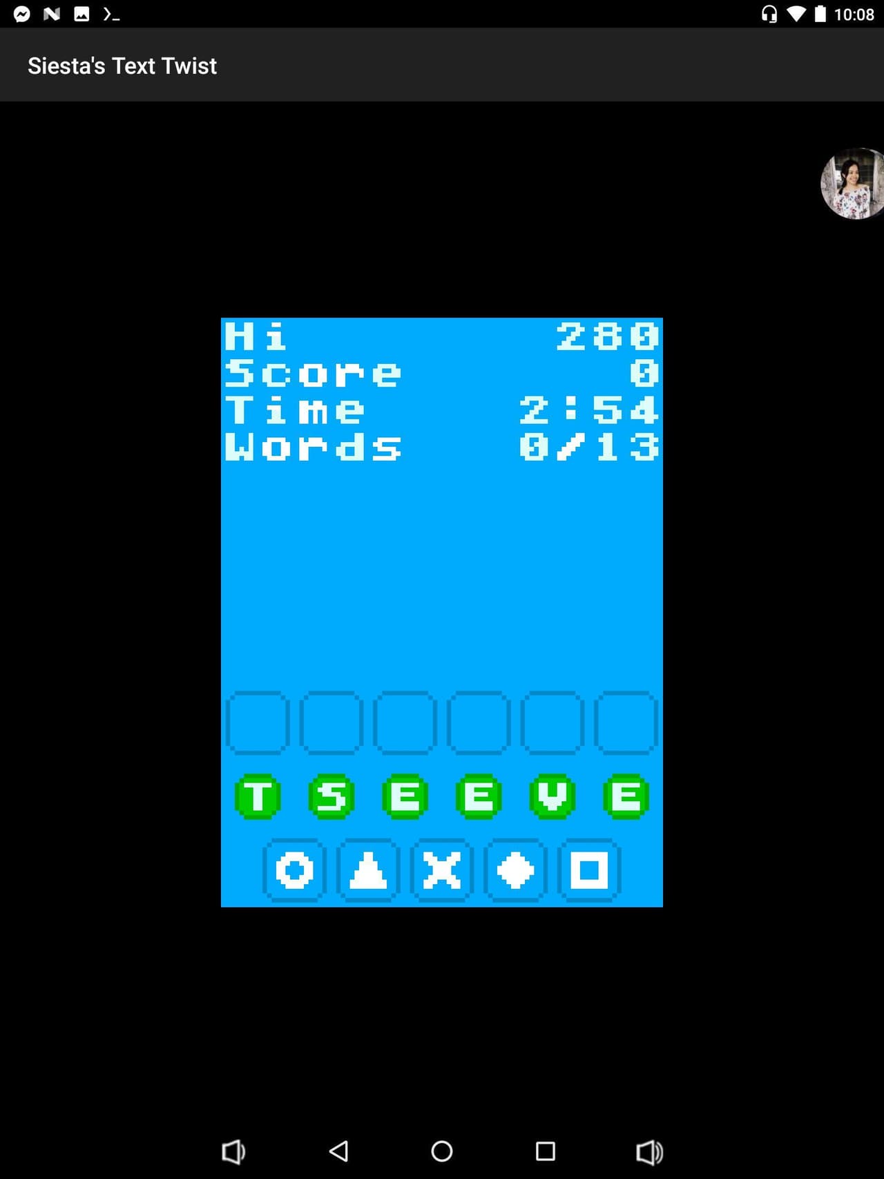 JAndroidTextTwist screenshot 2