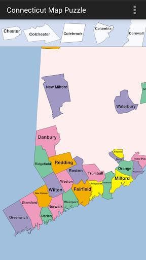 Connecticut Map Puzzle screenshot 2