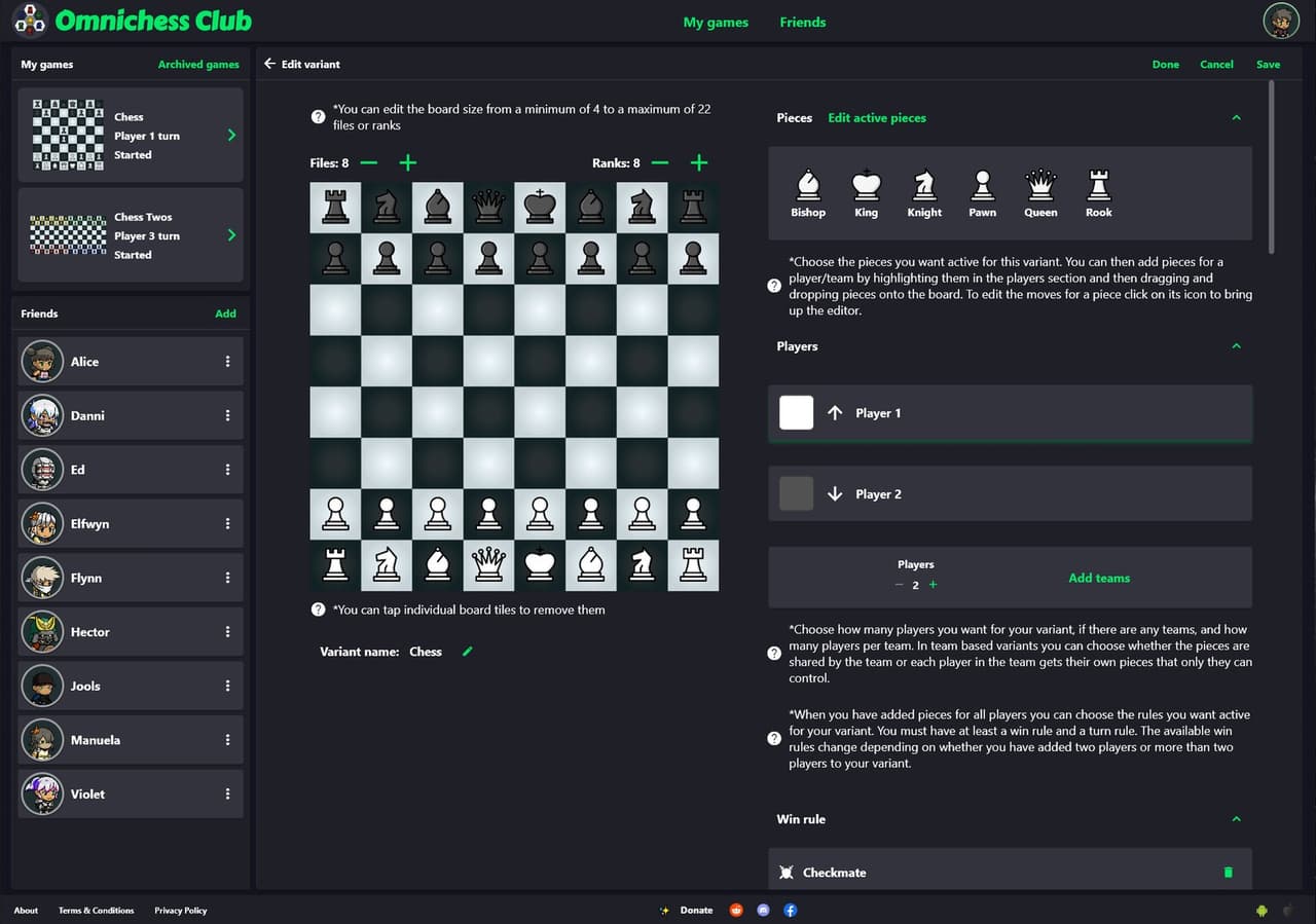 Chess Variants - Omnichess