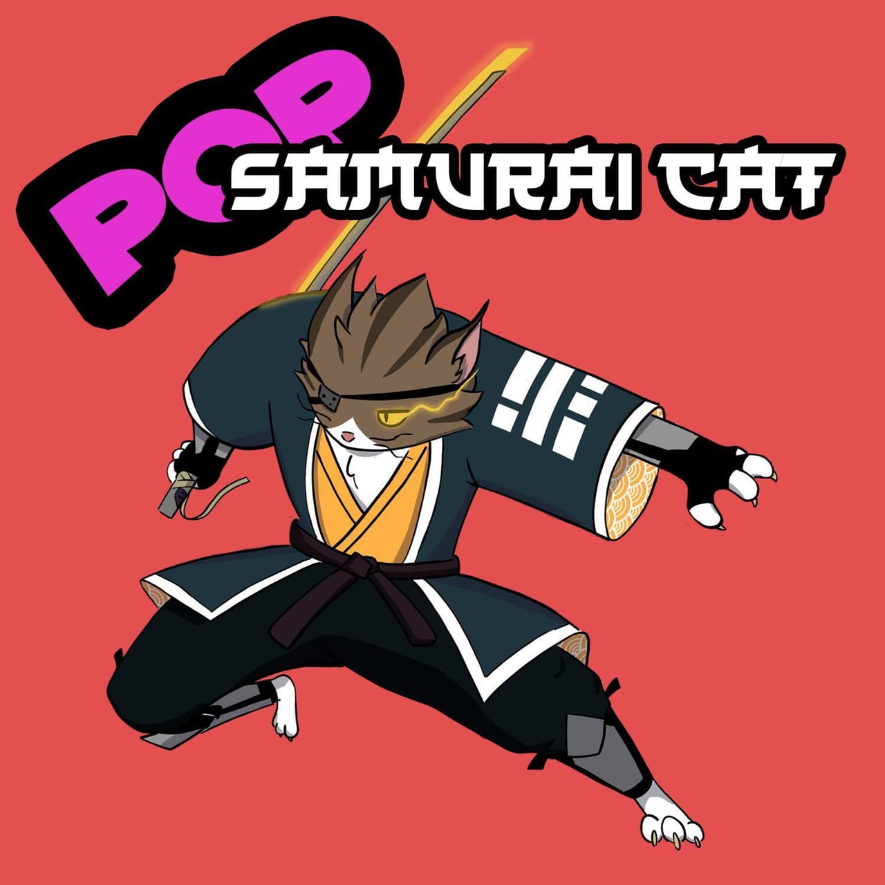 Pop Samurai Cat