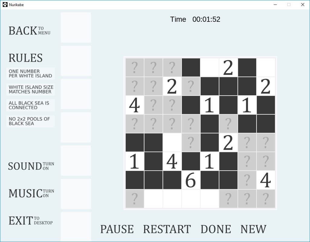 Nurikabe screenshot 2