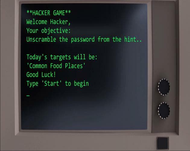 Basic Hacker Game
