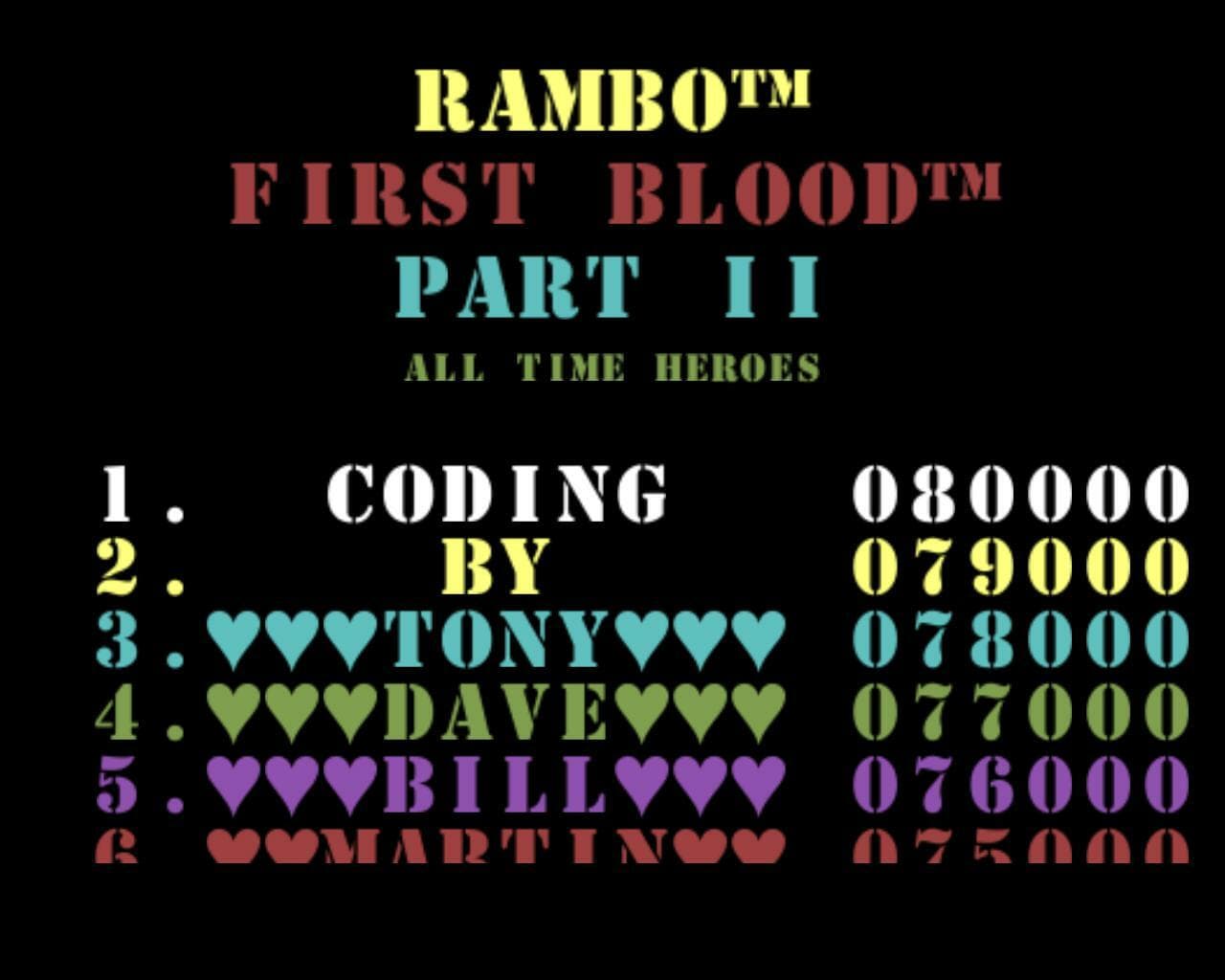 Rambo: First Blood Part II (C64) Remake screenshot 2