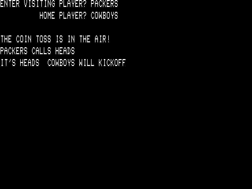 Computer Football Strategy