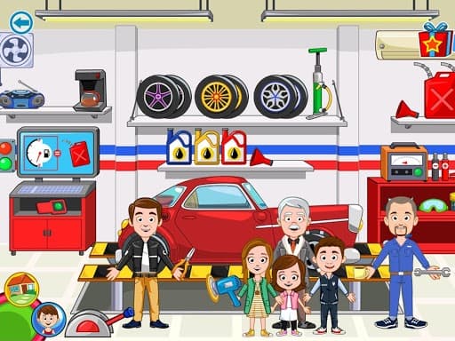 My Town: Car wash fix & drive