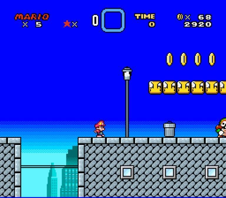 Mario e os Mundos Paralelos (SMW Hack DEMO) screenshot 4