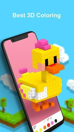 Voxel - 3D Color by Number & Pixel Coloring Book screenshot 2