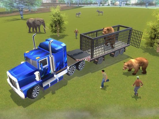 Zoo Animals Transporter Truck parking Simulator 3D screenshot 5