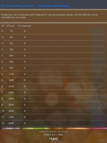 Encounter Challenge Calc