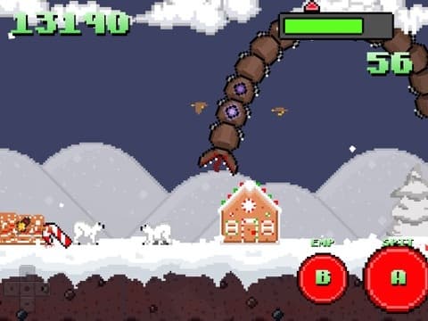 Super Mega Worm Vs Santa screenshot 4