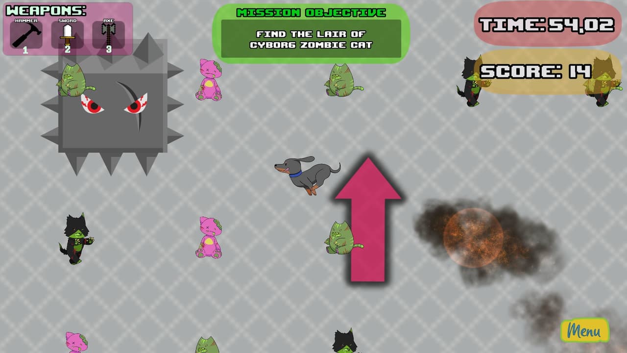 Mr. Sausage vs The Zomcats screenshot 3
