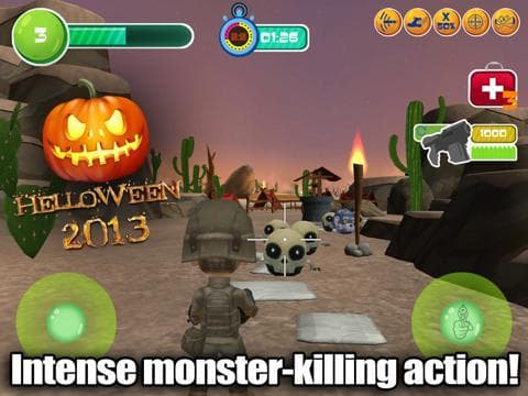 Toy Patrol: 3rd person shooter. Tiny commando with machine gun shoots stupid zombies screenshot 4