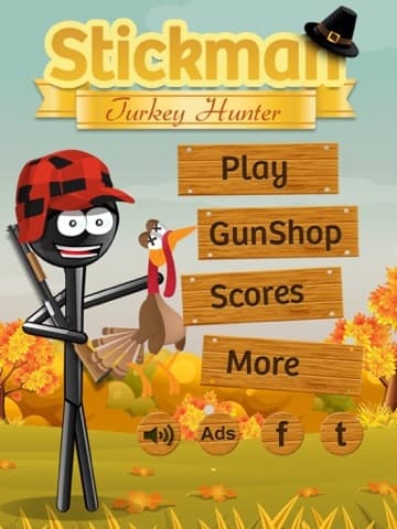 Stickman Turkey Hunter - a Thanksgiving Shooter! screenshot 2