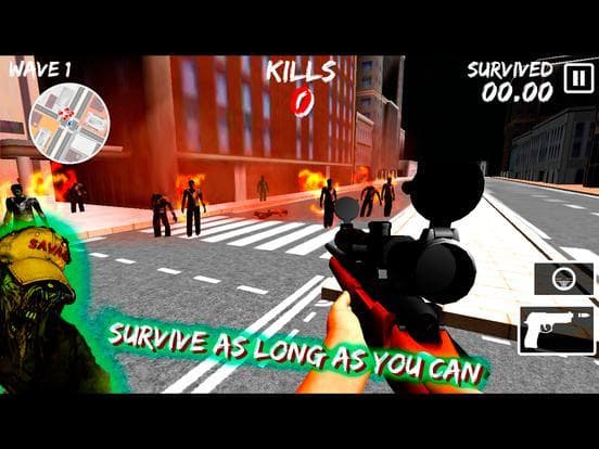 Zombie Sniper Gun 3D City screenshot 2