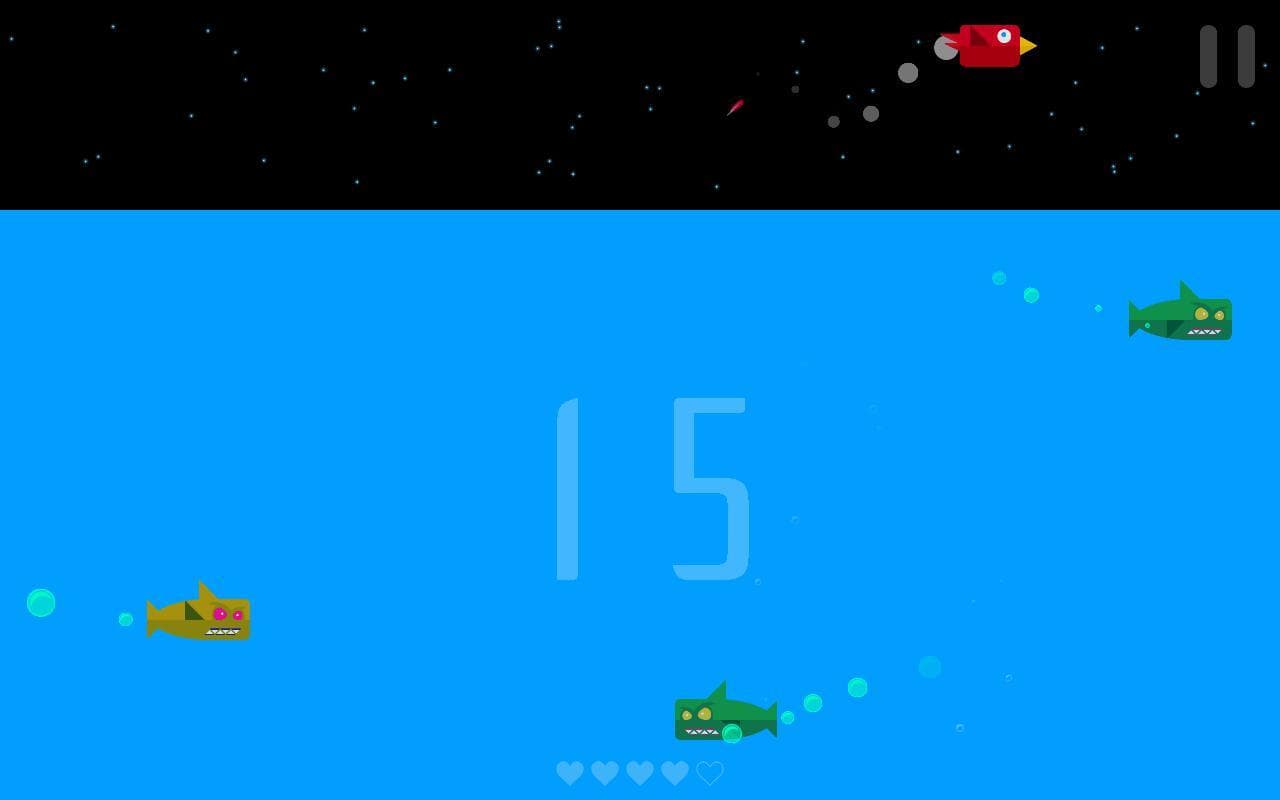 Shark Zombies vs Bird Torpedo screenshot 3