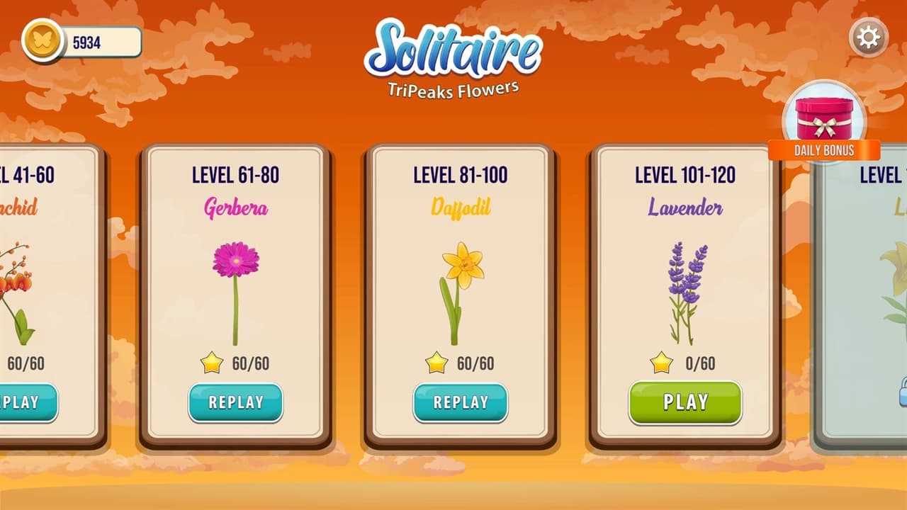 Solitaire TriPeaks Flowers screenshot 6
