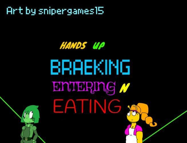 HANDS UP-brakeing,entering,n eating (fan game)