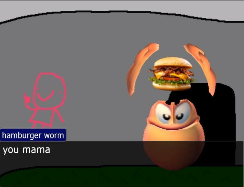 Hamburger Worm: The Video Game (very early build) screenshot 5
