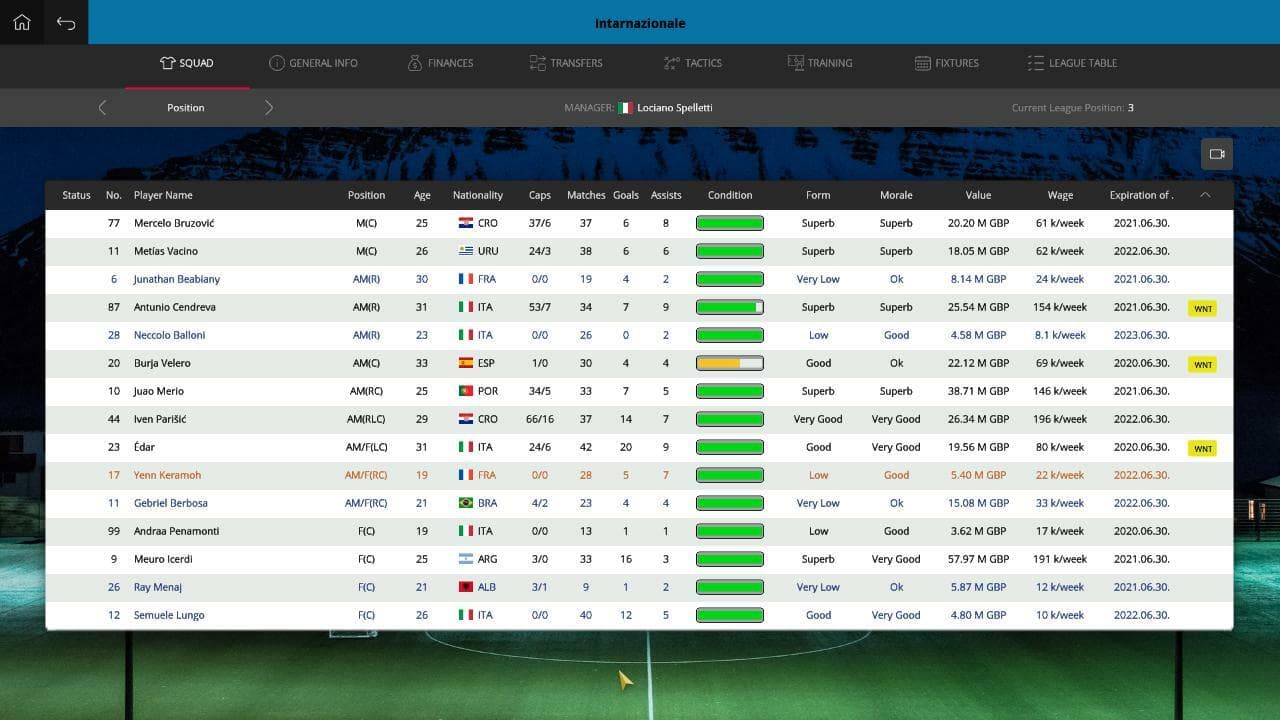 Global Soccer: A Management Game 2018 screenshot 2