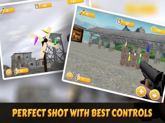 Army Bottle Shoot Game screenshot 2