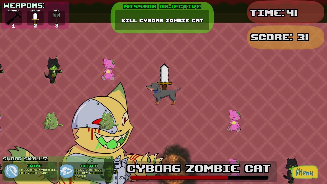 Mr. Sausage vs The Zomcats screenshot 4