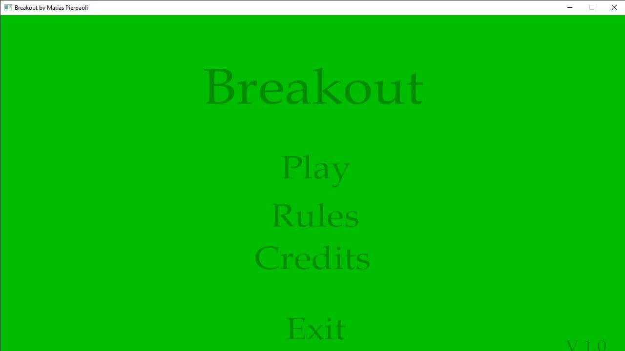 Breakout (itch) (Matias Pierpaoli) screenshot 3