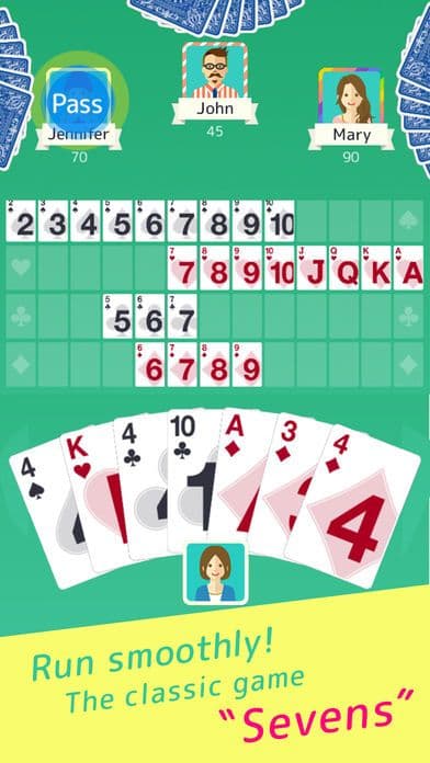 Sevens - Popular Card Game screenshot 2