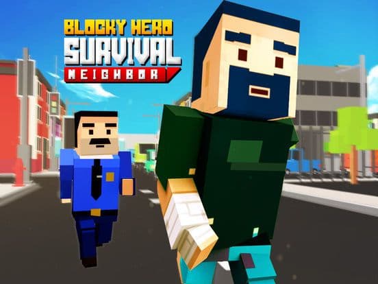 Blocky Hero Survival Neighbor screenshot 2