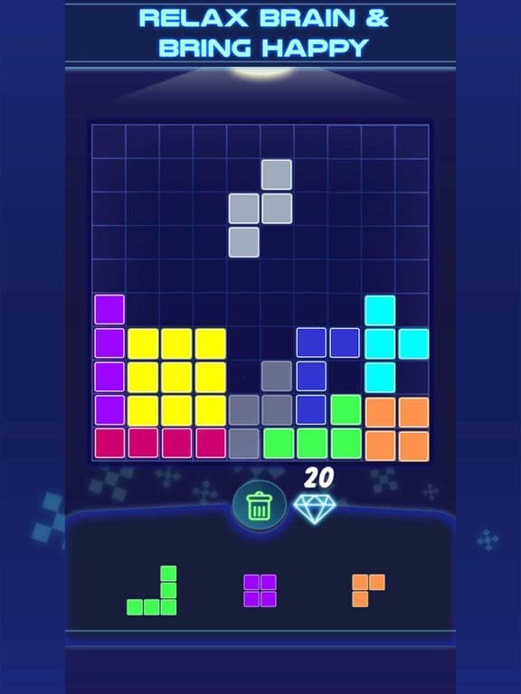 Block Puzzle Classic Glow