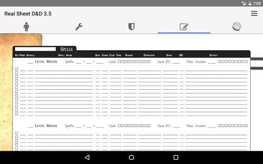Real Sheet: D&D 3.5 + Dices
