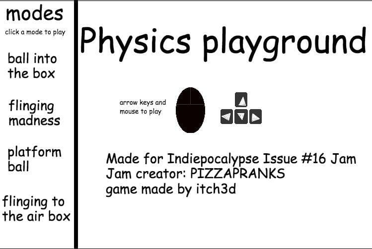 Physics playground (itch3D) screenshot 2