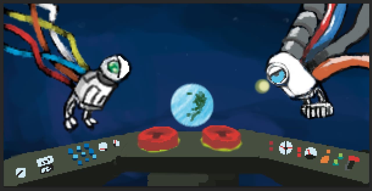 Lies in space
