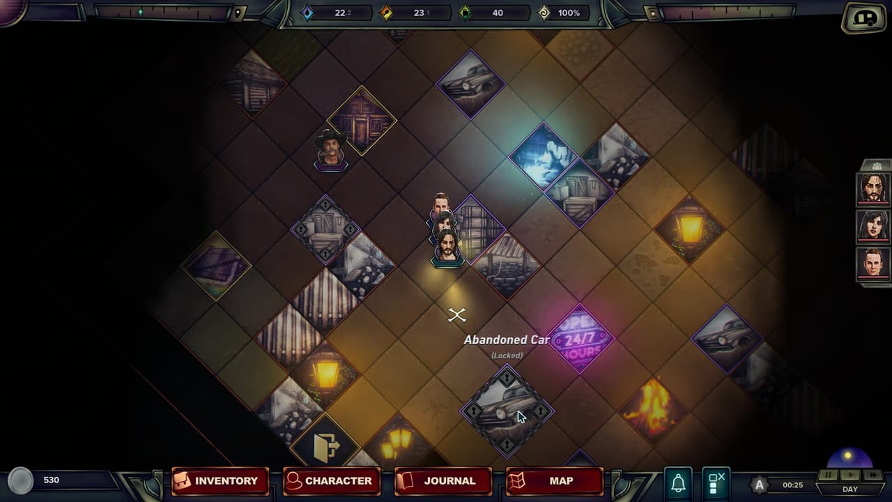 Death Drive: A Deck-Building Open World Survival RPG screenshot 2
