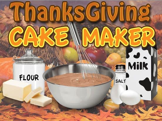 Thanksgiving Cake Maker Make & Bake Dessert Food screenshot 2