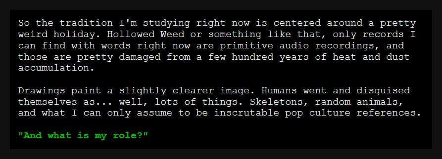 Hollowed Weed (A Study in Human Traditions, Entry 1)